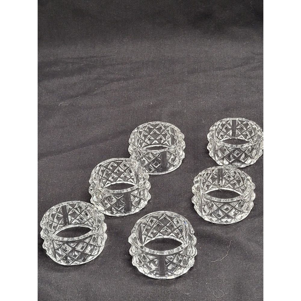 Italian Crystal Napkin Rings - Picture 2 of 7